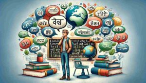 A young man considering many global languages