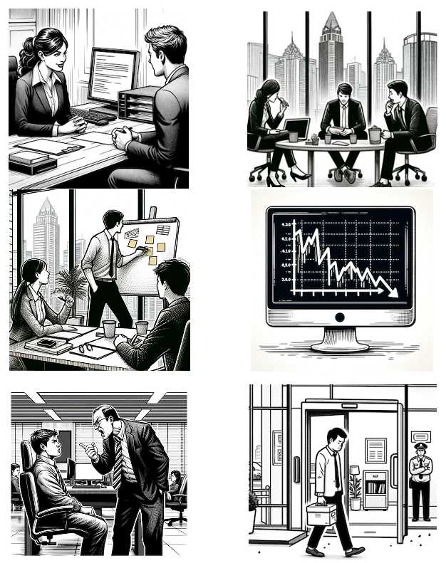 images for a speaking activity on business English idioms